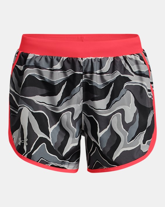 Women's UA Fly-By 2.0 Printed Shorts, Gray, pdpMainDesktop image number 6